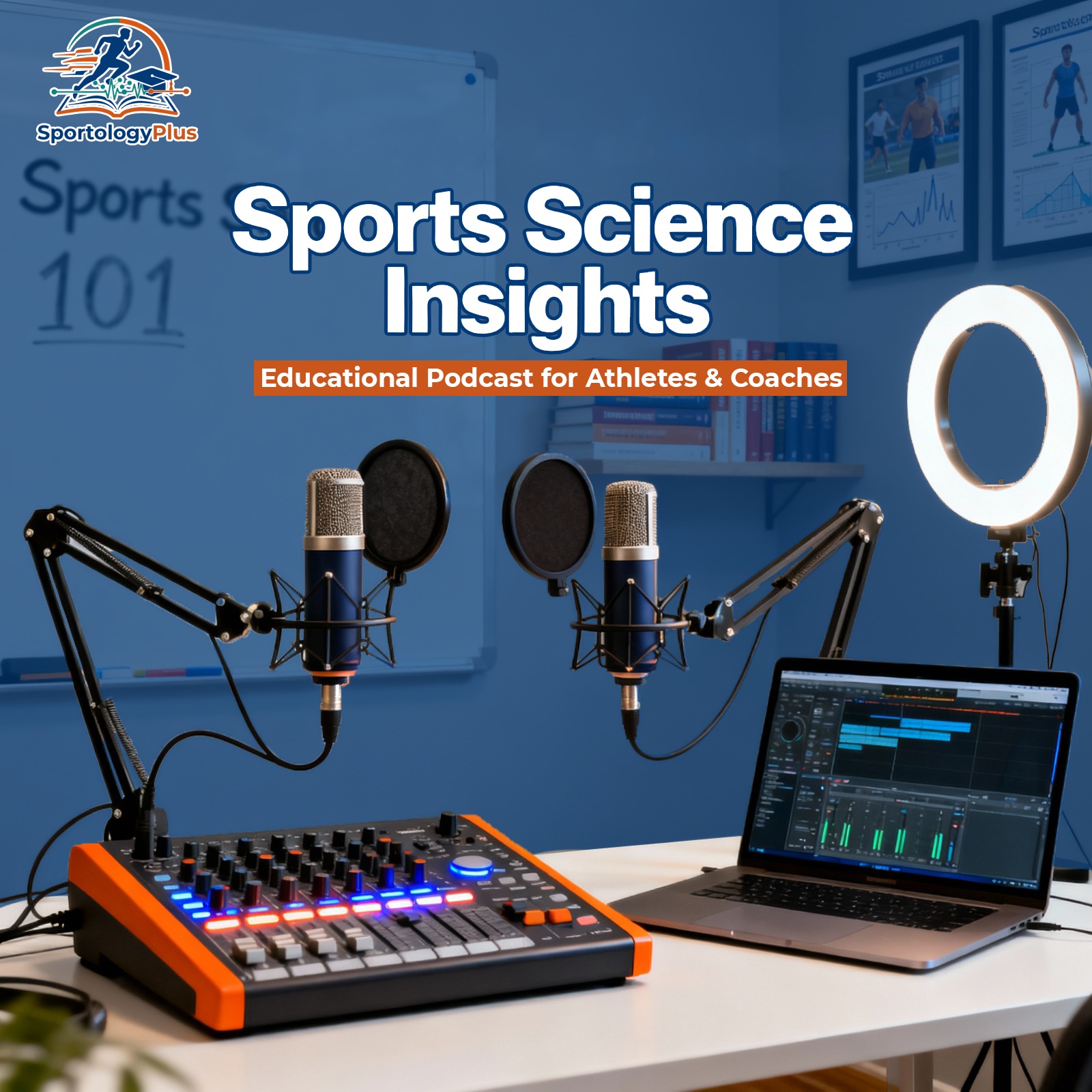 Podcast recording session